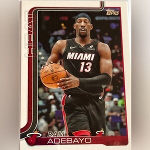 Bam Adebayo Basketball Card Topps Miami Heat Center